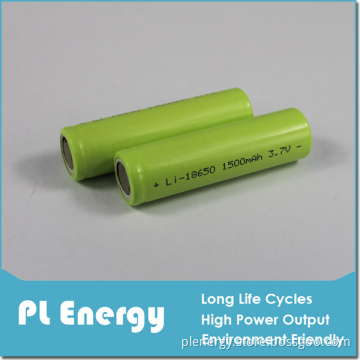 3.7V 1500mAh Rechargeable Li-ion 18650 Battery
